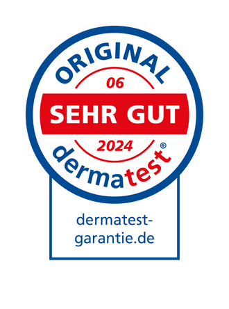 Dermatest sehr gut, Juni 2024, mit dermatest-garantie.de