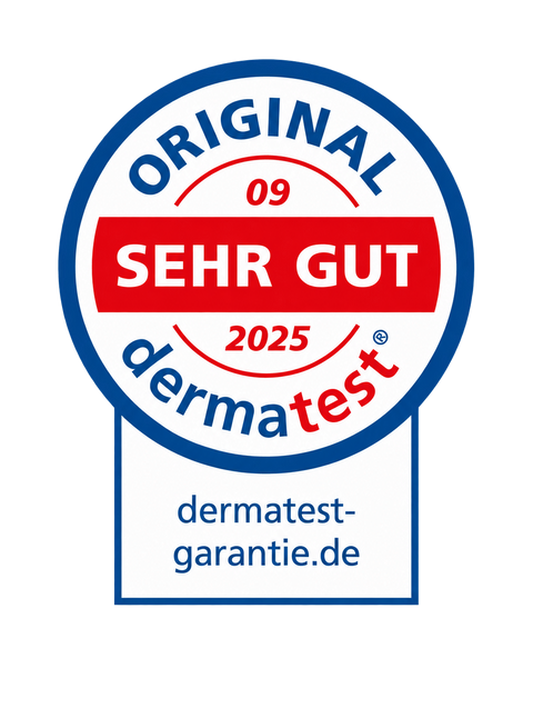Original Dermatest Garantie-Siegel: sehr gut, September 2025