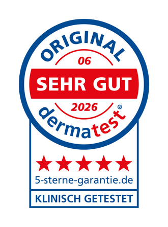 Dermatest Original 5-Sterne-Siegel 2026 – klinisch getestet
