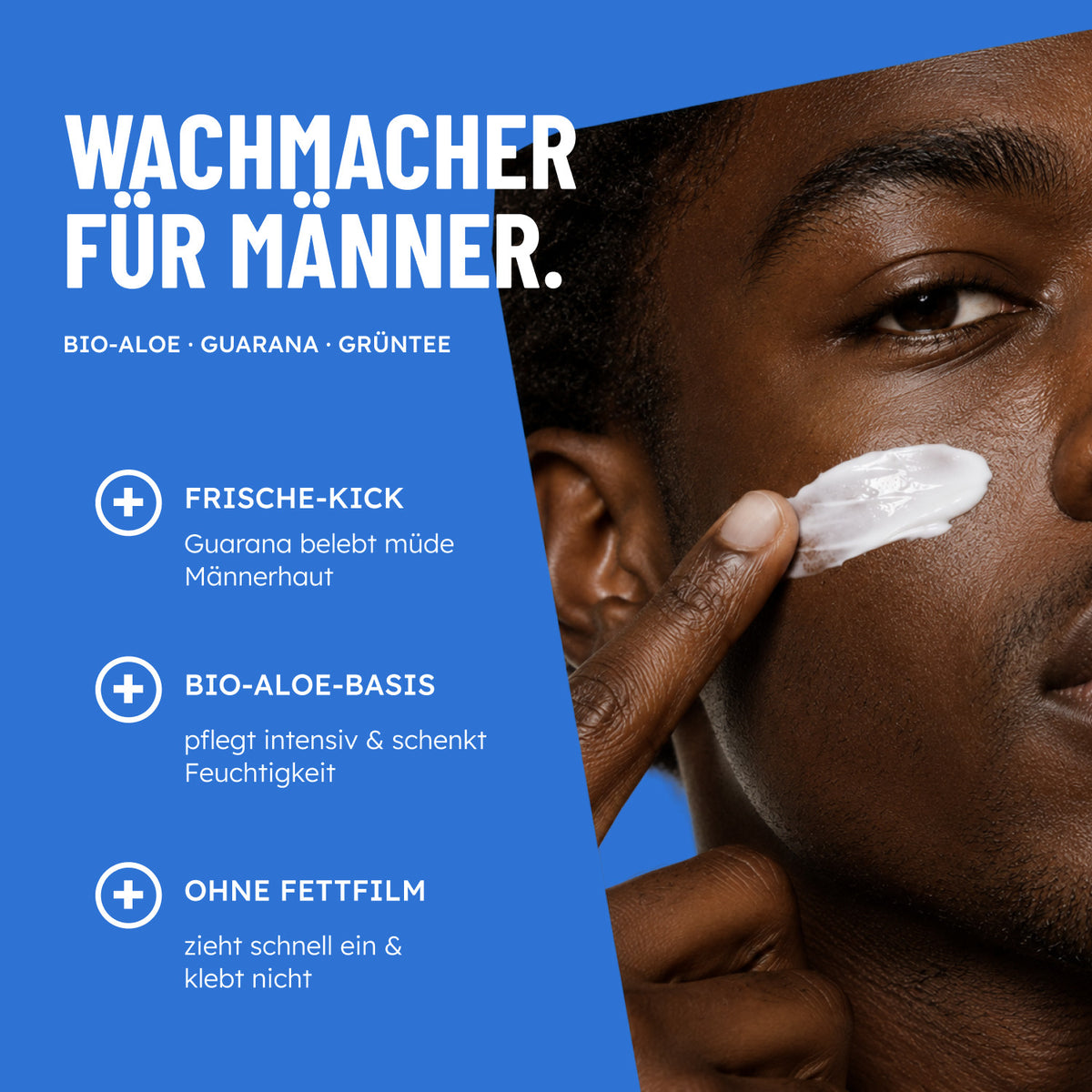 Wachmacher für Männer mit Bio Aloe, Guarana und Grüntee