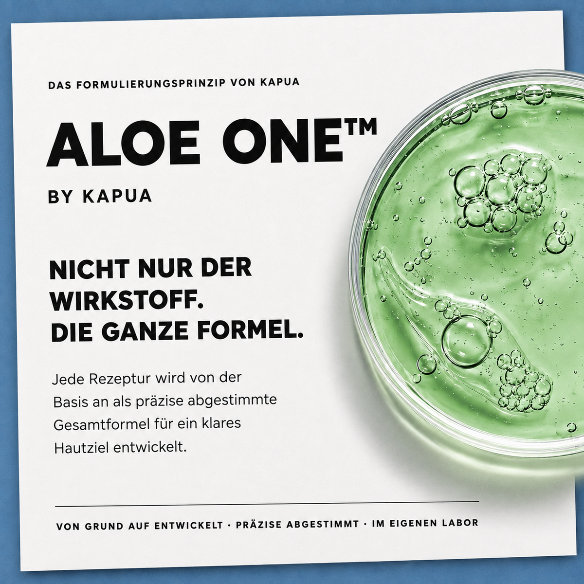 ALOE ONE by Kapua als Formulierungsprinzip der Männercreme