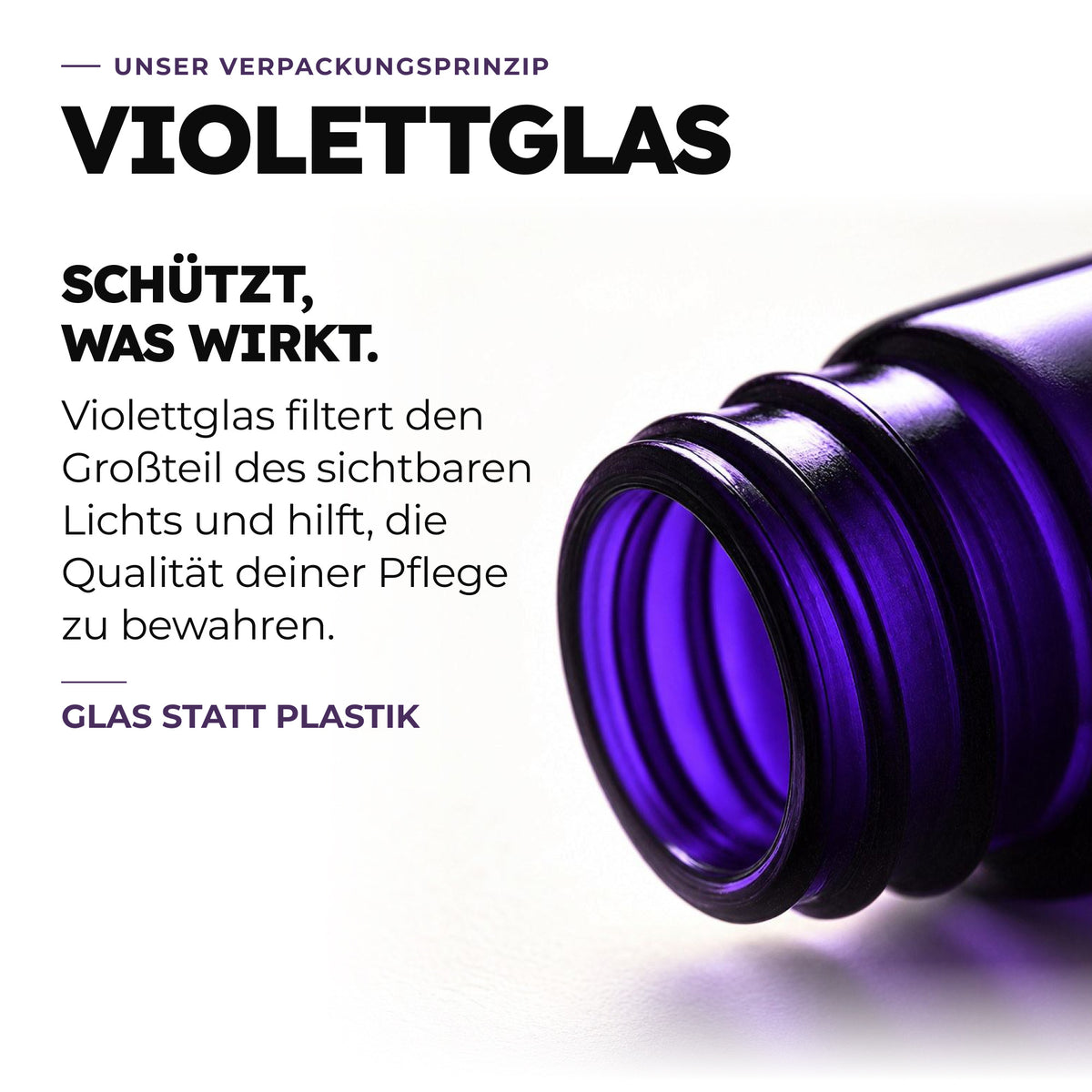 Violettglas – das Verpackungsprinzip von Kapua