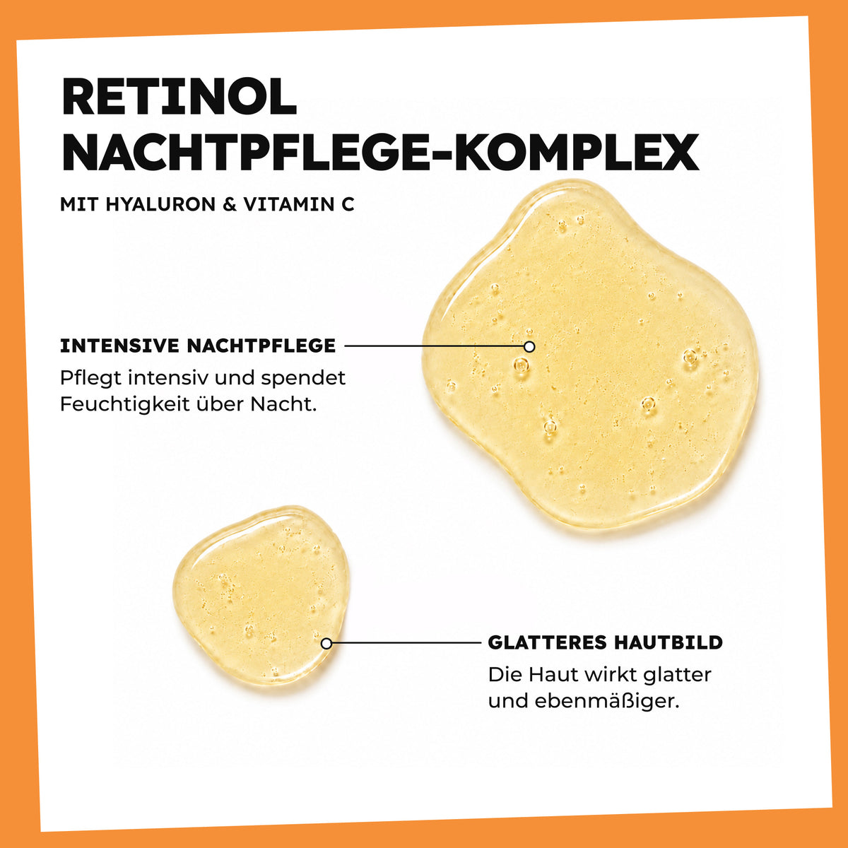 Retinol Nachtpflege-Komplex mit Hyaluron und Vitamin C